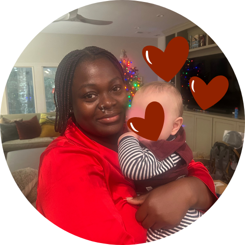 Ana with a baby